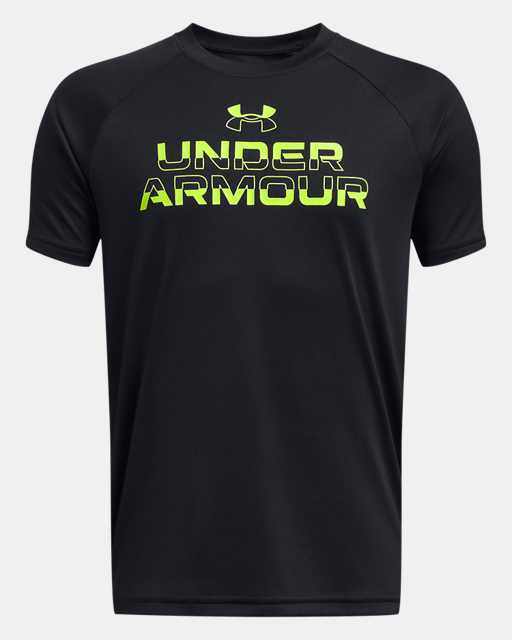 Boys' UA Tech™ Split Wordmark Short Sleeve